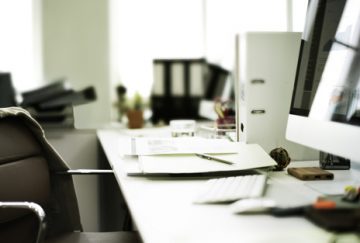 Contemporary Room Workplace Office Supplies Concept
